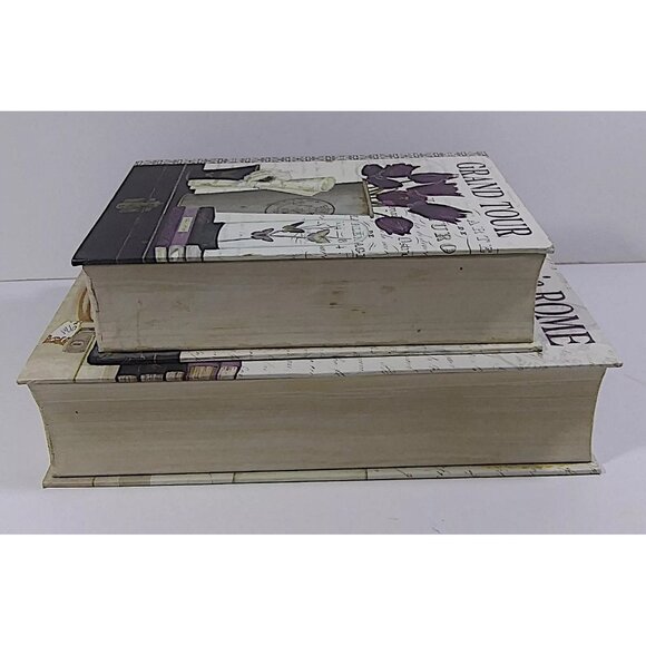 Paris Hidden Book Storage Lot Faux Secret Multicolor Floral 2011 Kathryn White - Picture 4 of 7